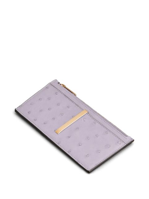 Tod's logo-engraved wallet - Purple