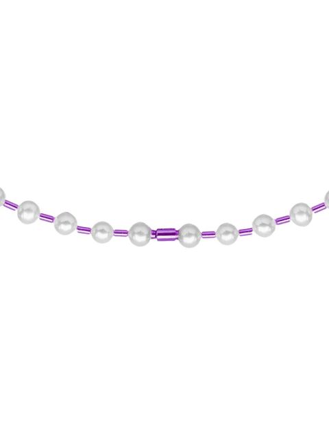 EÉRA 18K white gold Vita pearl necklace - Purple - zdjęcie produktu nr 2