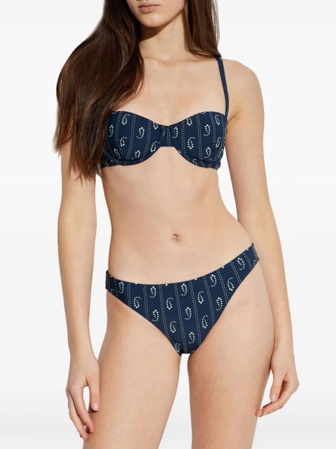 Tory Burch printed bikini top - Blue