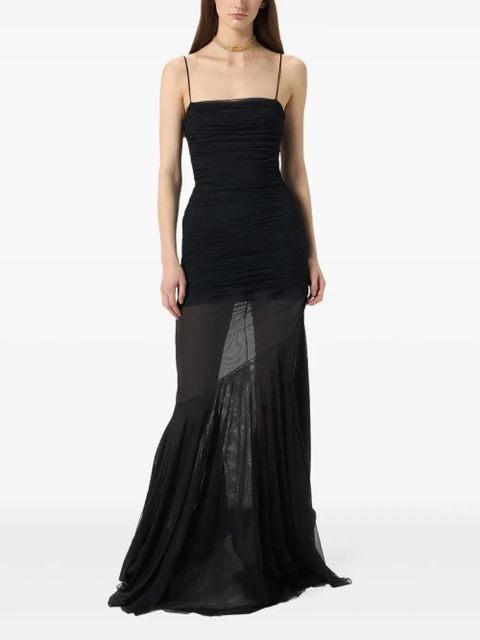 Blumarine ruched evening gown - Black - zdjęcie produktu nr 1