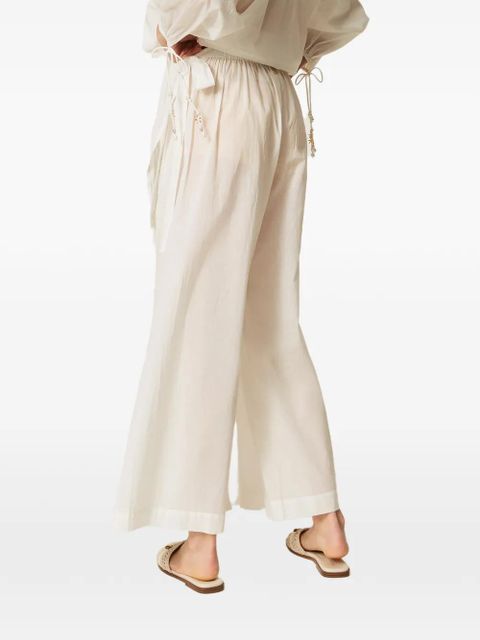TWINSET muslin palazzo trousers - White