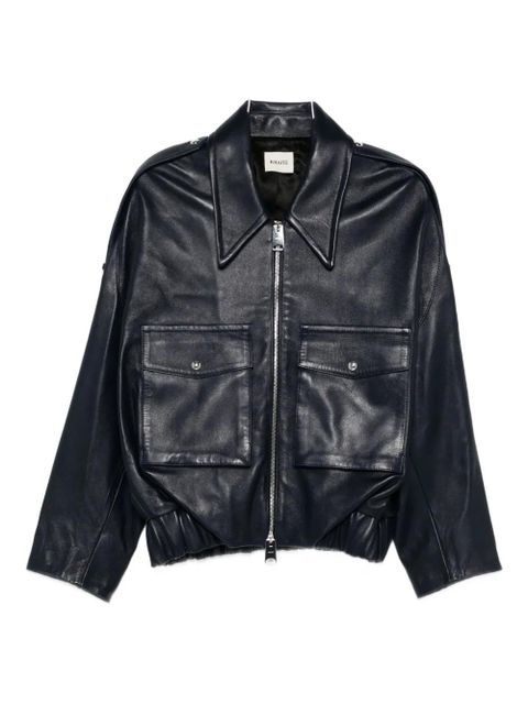 KHAITE Owey bomber jacket - Blue