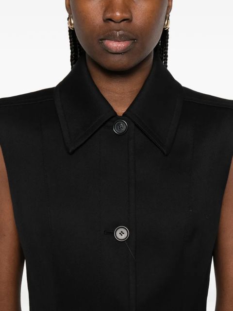 Sportmax Spxgabarra button sleeveless gilet - Black