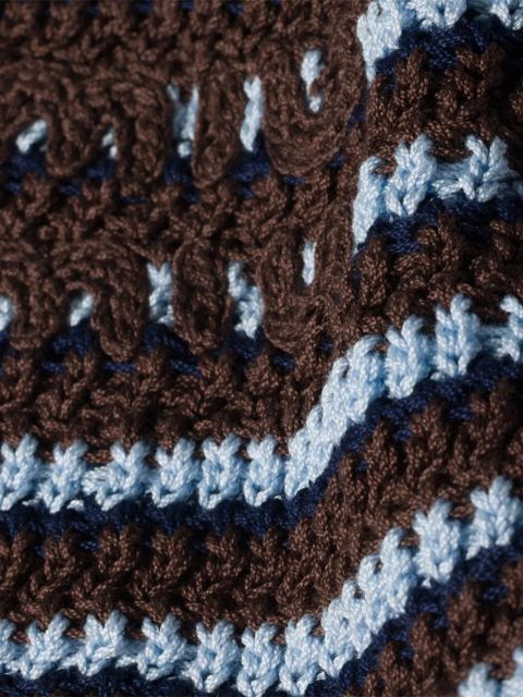 Miu Miu knitted cotton hat - Brown