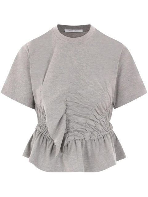Cecilie Bahnsen ruched T-shirt - Grey - zdjęcie produktu nr 1