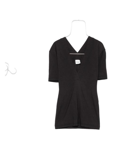 Nanushka Akka short-sleeved wool top - Grey