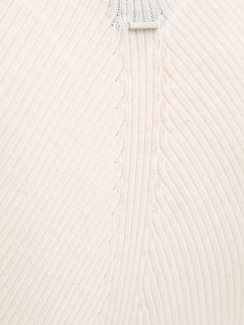 BOSS kardigan wełniany damski kolor biały lekki 50544904