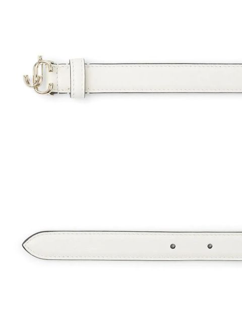Jimmy Choo Helina logo-buckle belt - White - zdjęcie produktu nr 2
