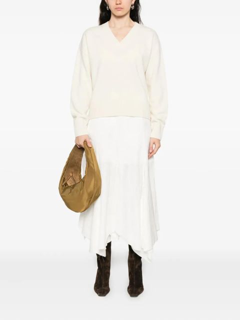 AMI Paris V-neck sweater - Neutrals - zdjęcie produktu nr 2