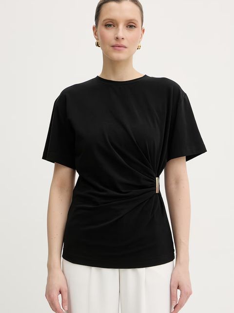 Pinko t-shirt damski bawełniany z elastanem - zdjęcie produktu nr 1