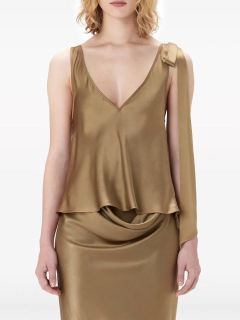 JW Anderson sleeveless silk top - Brown - zdjęcie produktu nr 2