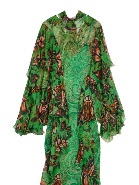 ETRO paisley-print maxi dress - Green - zdjęcie produktu nr 2