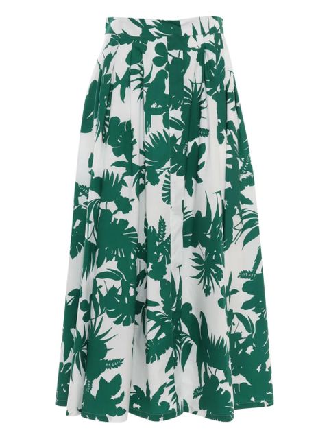 Max Mara floral-print midi skirt - Green - zdjęcie produktu nr 1