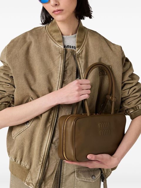 Miu Miu Beau leather top-handle bag - Green
