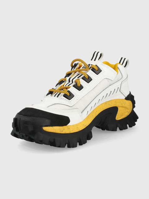 CAT Footwear sneakersy skórzane INTRUDER kolor biały P723902