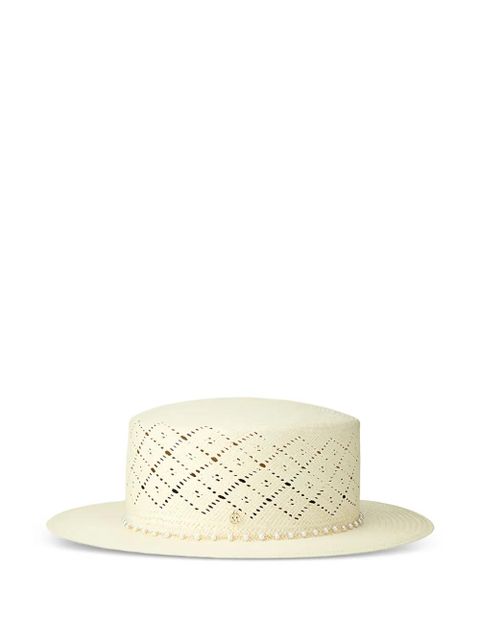 Maison Michel Kiki beaded hat - Neutrals - zdjęcie produktu nr 1