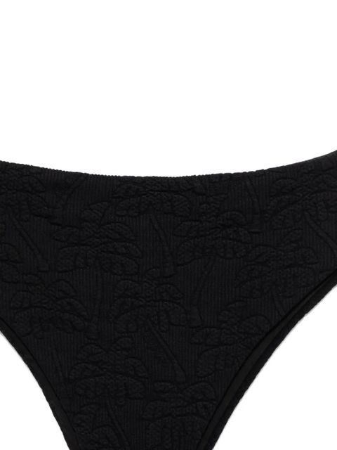 FARM Rio graphic-embroidered bikini bottoms - Black