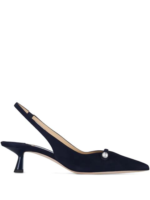 Jimmy Choo Amita pearl suede pumps - Blue - zdjęcie produktu nr 2
