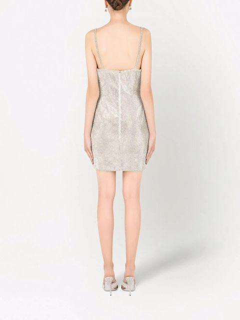 Dolce & Gabbana crystal mesh minidress - Silver