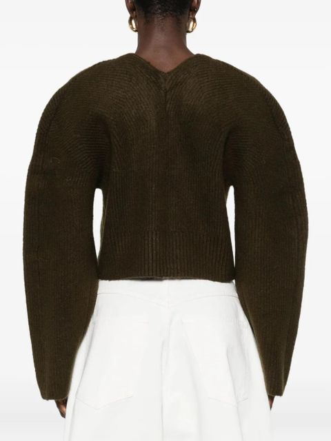 Cult Gaia Mayalu hook-detail cardigan - Green