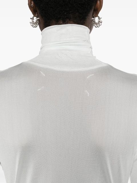 Maison Margiela four-stitch sheer bodysuit - Green