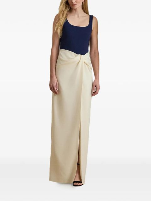 Lauren Ralph Lauren twist-detail two-tone maxi dress - Neutrals - zdjęcie produktu nr 2