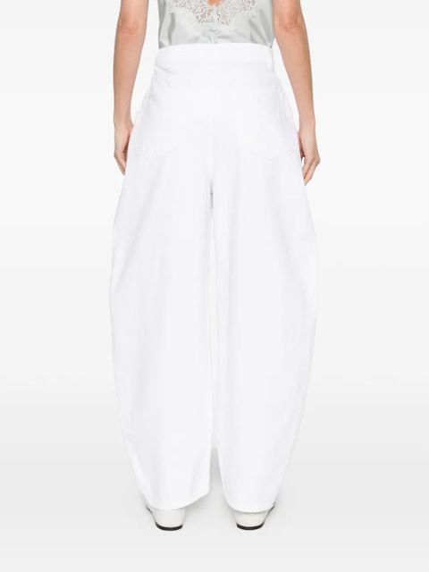 Róhe curved wide-leg jeans - White