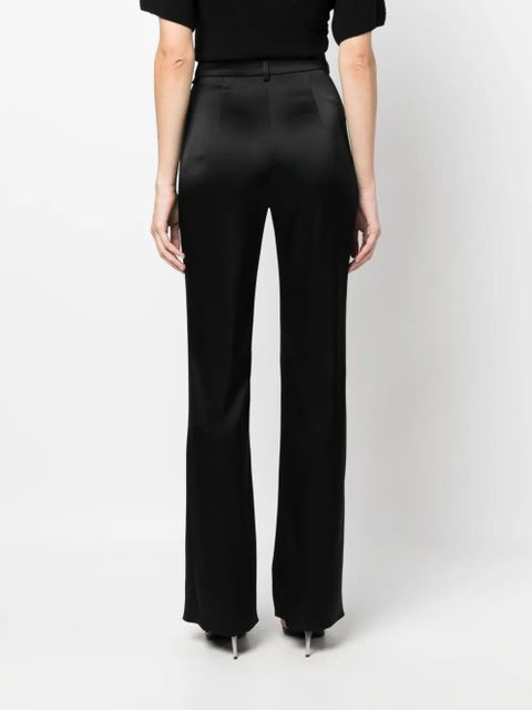 Nanushka Leena flared satin trousers - Black