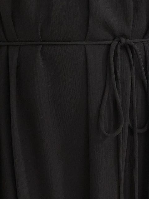 ERES ruffled V-neck dress - Black