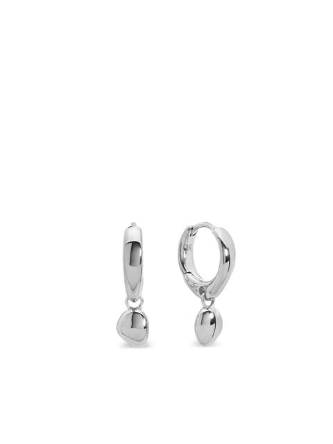 Monica Vinader drop huggie earrings - Silver - zdjęcie produktu nr 1
