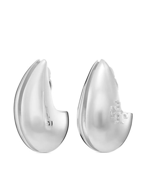 Tory Burch Wave clip-on earrings - Silver - zdjęcie produktu nr 1