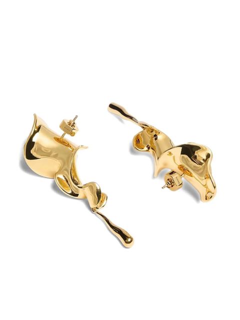 KHAITE Tidal drop earrings - Gold
