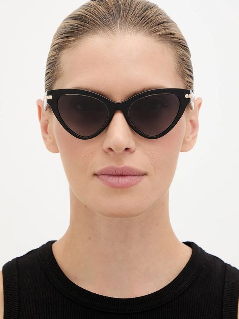 Michael Kors okulary przeciwsłoneczne damskie kolor czarny 0MK2259U