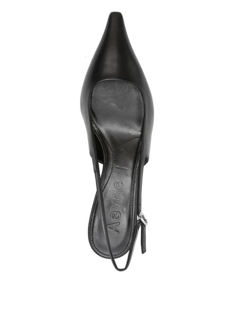 Aeyde 35mm Catrina slingback pointed-toe pumps - Black - zdjęcie produktu nr 2