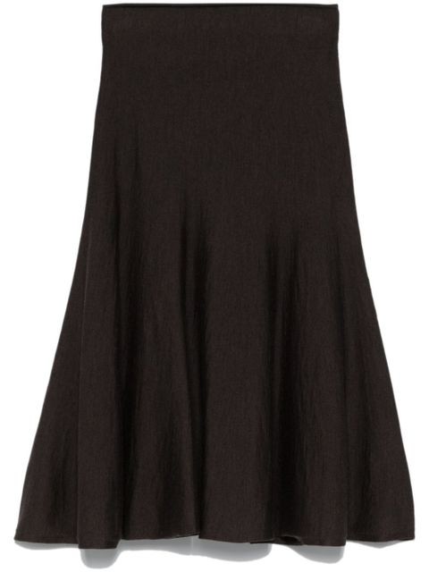 KHAITE Mayu midi skirt - Brown - zdjęcie produktu nr 1