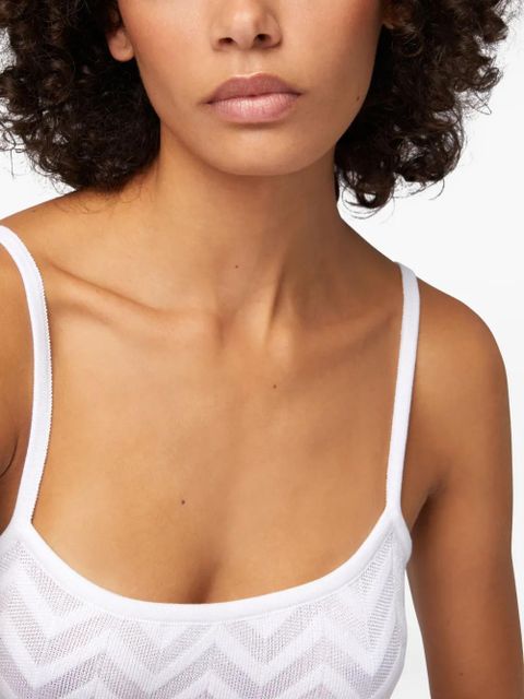 Missoni zigzag-pattern mini dress - White - zdjęcie produktu nr 2