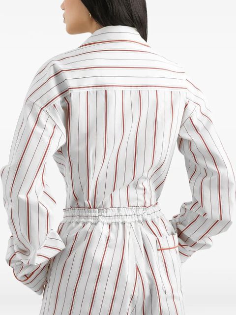 Dolce & Gabbana striped buttoned shirt - White