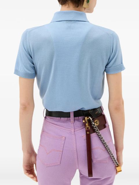 Versace buttoned cardigan - Blue