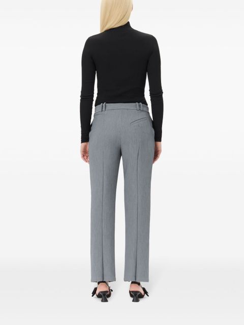 GANNI roll-neck top - Black