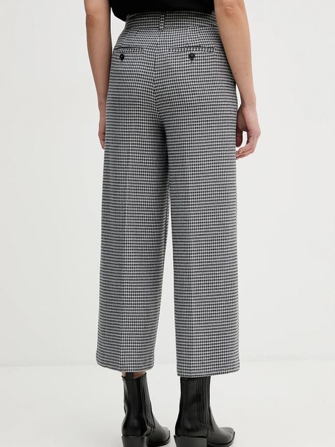 United Colors of Benetton spodnie damskie kolor czarny fason culottes high waist 44BWDF0AA - zdjęcie produktu nr 2