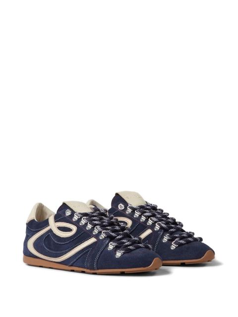 Claudie Pierlot leather lace-up fastening sneakers - Blue - zdjęcie produktu nr 2