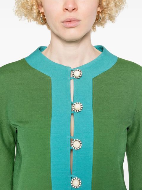 Valentino Garavani colourblock jacket - Green
