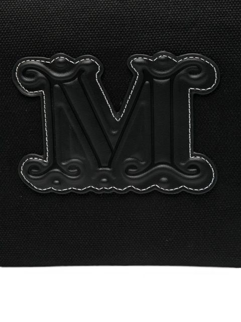 Max Mara logo-applique shoulder bag - Black - zdjęcie produktu nr 2