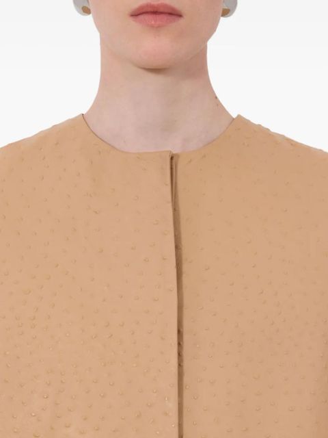 LouLou de Saison Yari leather Coat - Neutrals