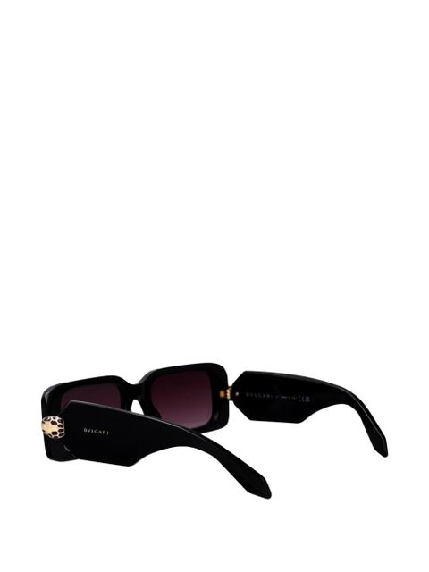 Bvlgari Serpenti Forever rectangle-frame sunglasses - Black