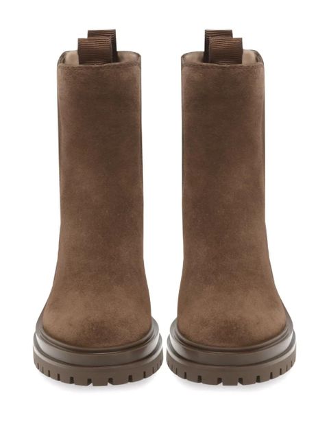 Gianvito Rossi Chester elasticated-panels boots - Brown