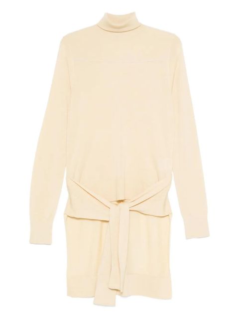 TOTEME tie-detail turtleneck dress - Neutrals - zdjęcie produktu nr 1