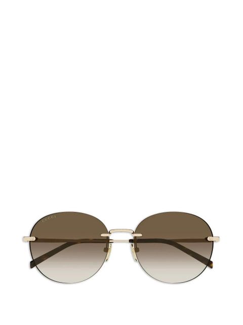 Gucci Eyewear round-frame sunglasses - Gold - zdjęcie produktu nr 1