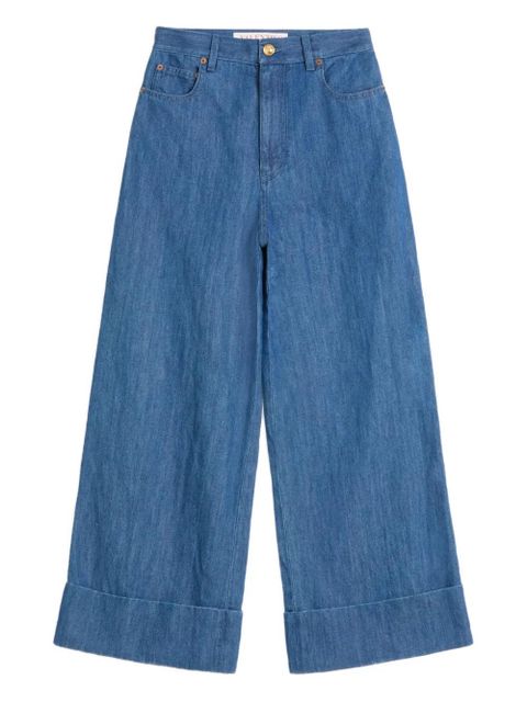Valentino Garavani Lightweight wide-leg jeans - Blue