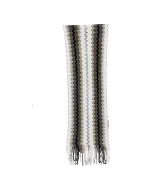 Missoni chevron fringed scarf - Neutrals - zdjęcie produktu nr 1